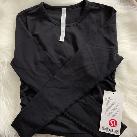 *SOLD* NWT lululemon all it takes long sleeve 6 - Picture 4 of 8